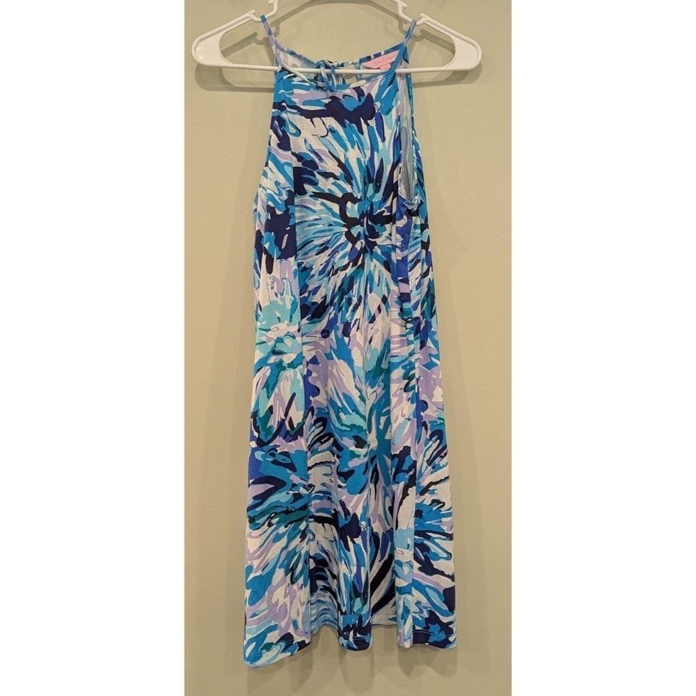 Lilly Pulitzer Margot Swing Pima Cotton Dress In Capri Teal Off Size XS